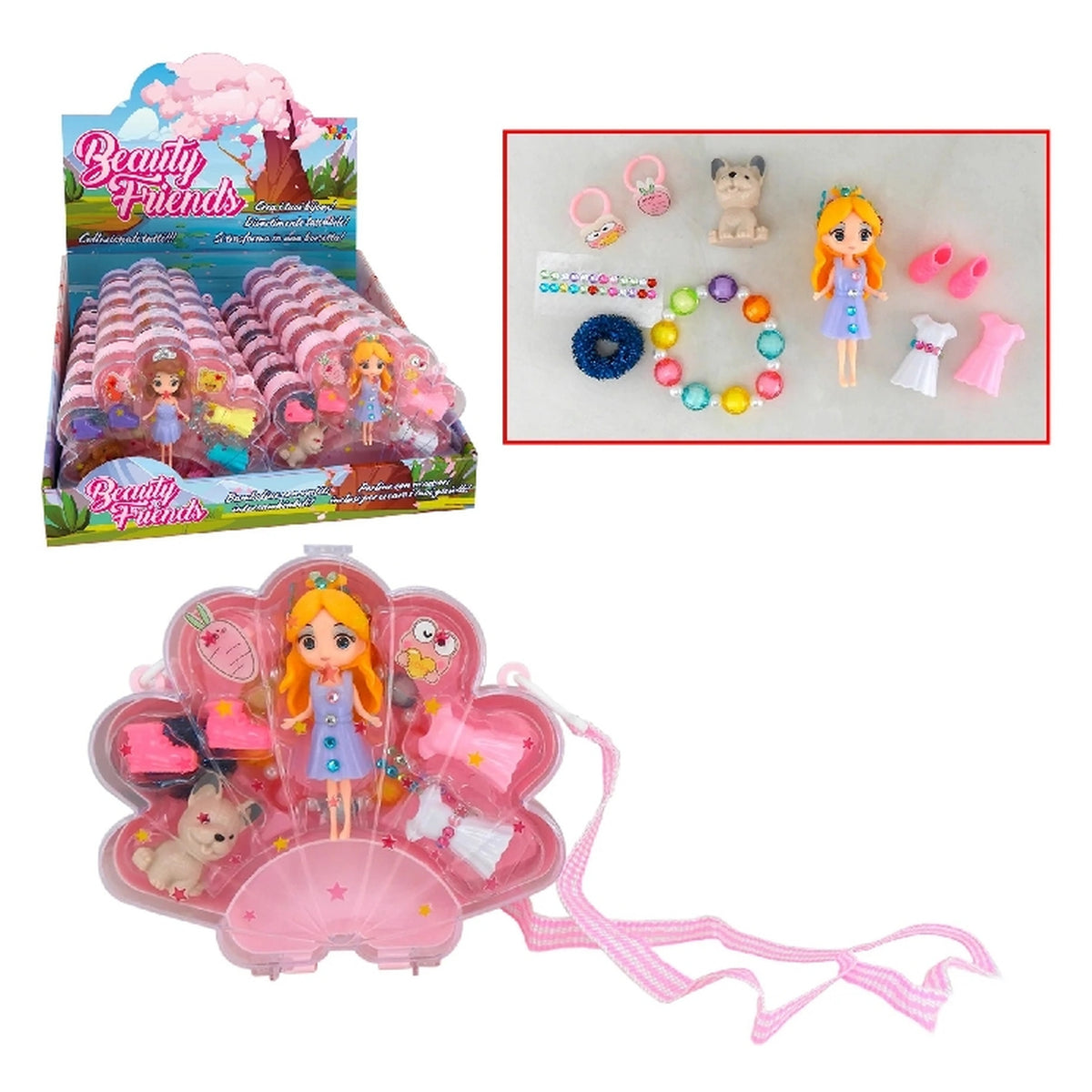 Beauty Friends - Mini Doll Collection Case - Dolls Playsets Toy Figures
