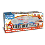 Bontempi Baby 37-key electronic keyboard with microphone, legs and stool Musical Instrument