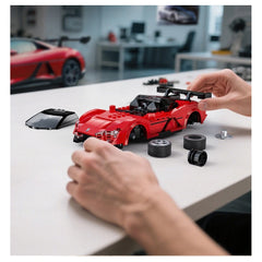 CaDA - Construction Set Toys - Yangwang U9 RC Supercar - Red - 6 Years - STEM Learning