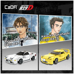 CaDA - Initial D Mazda RX-7 FC3S C55012W Wit - Constructieset Speelgoed
