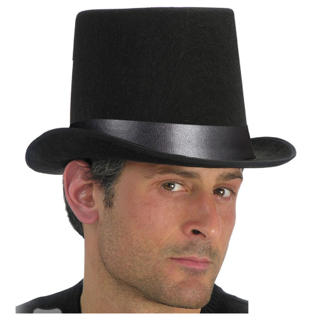 Carnival Toys - Black Felt Top Hat For Dress Up Fun And Imaginative Play - Pretend Professions And Role Playing