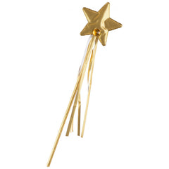 Carnival Toys - Verzauberter goldener Stofffeenstab 37 cm für magische Rollenspielabenteuer - Rollenspiele und Berufsspiele