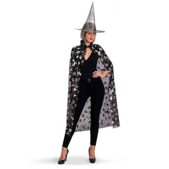 Carnival Toys - Enchanting Witch Costume Set With 120 Cm Cloak And Hat For Imaginative Play - Pretend Professions And Role Playing