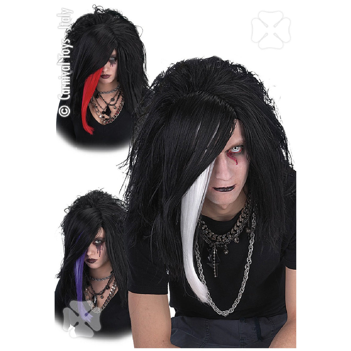 Carnival Toys - Long Black Emo Wig For Creative Dress Up Fun - Pretend Professions And Role Playing