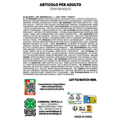 Carnival Toys - Set d'ongles noirs longs - Professions fictives et jeux de rôle