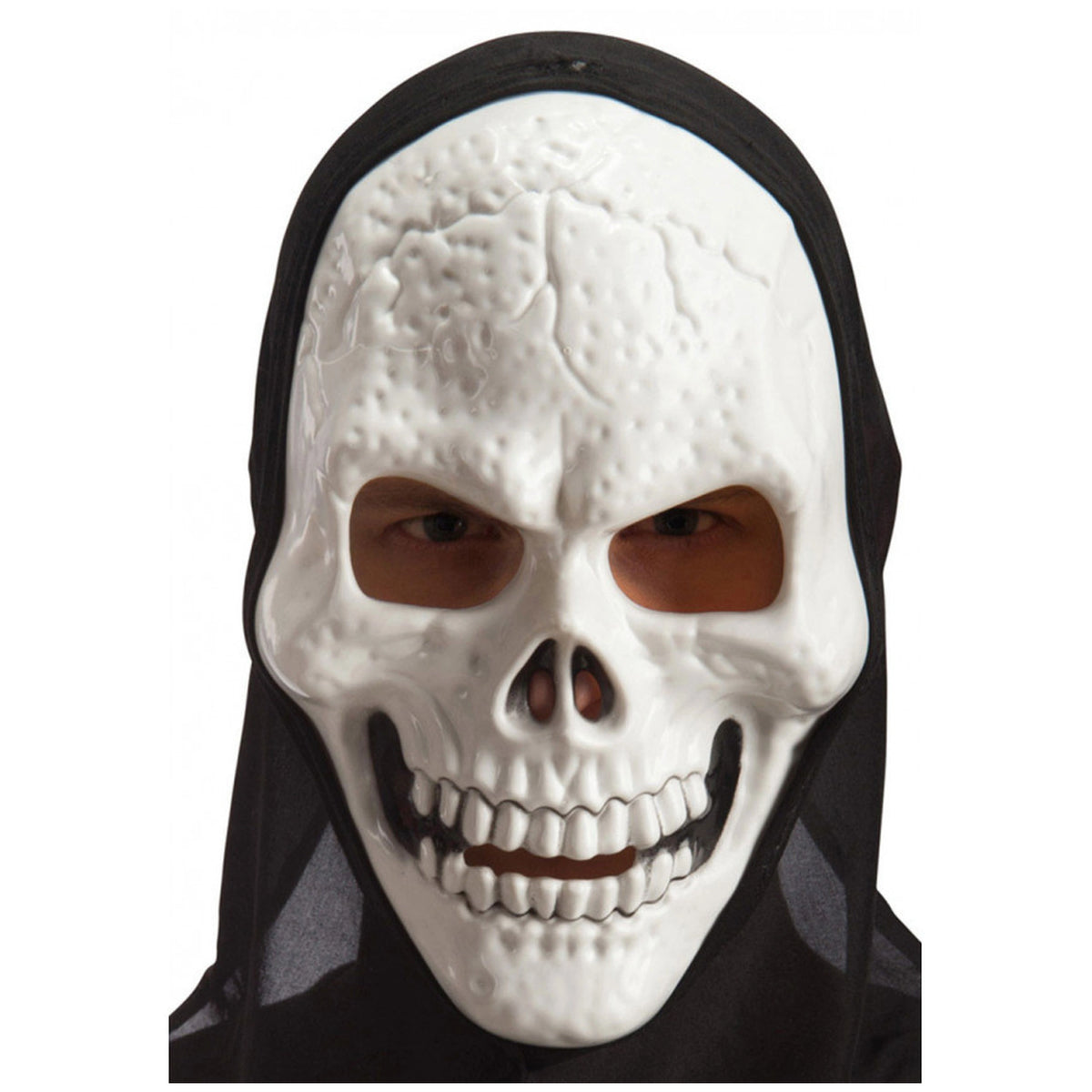 Carnival Toys - Skeleton Mask With Hood For Spooky Dress Up Fun - Pretend Professions And Role Playing