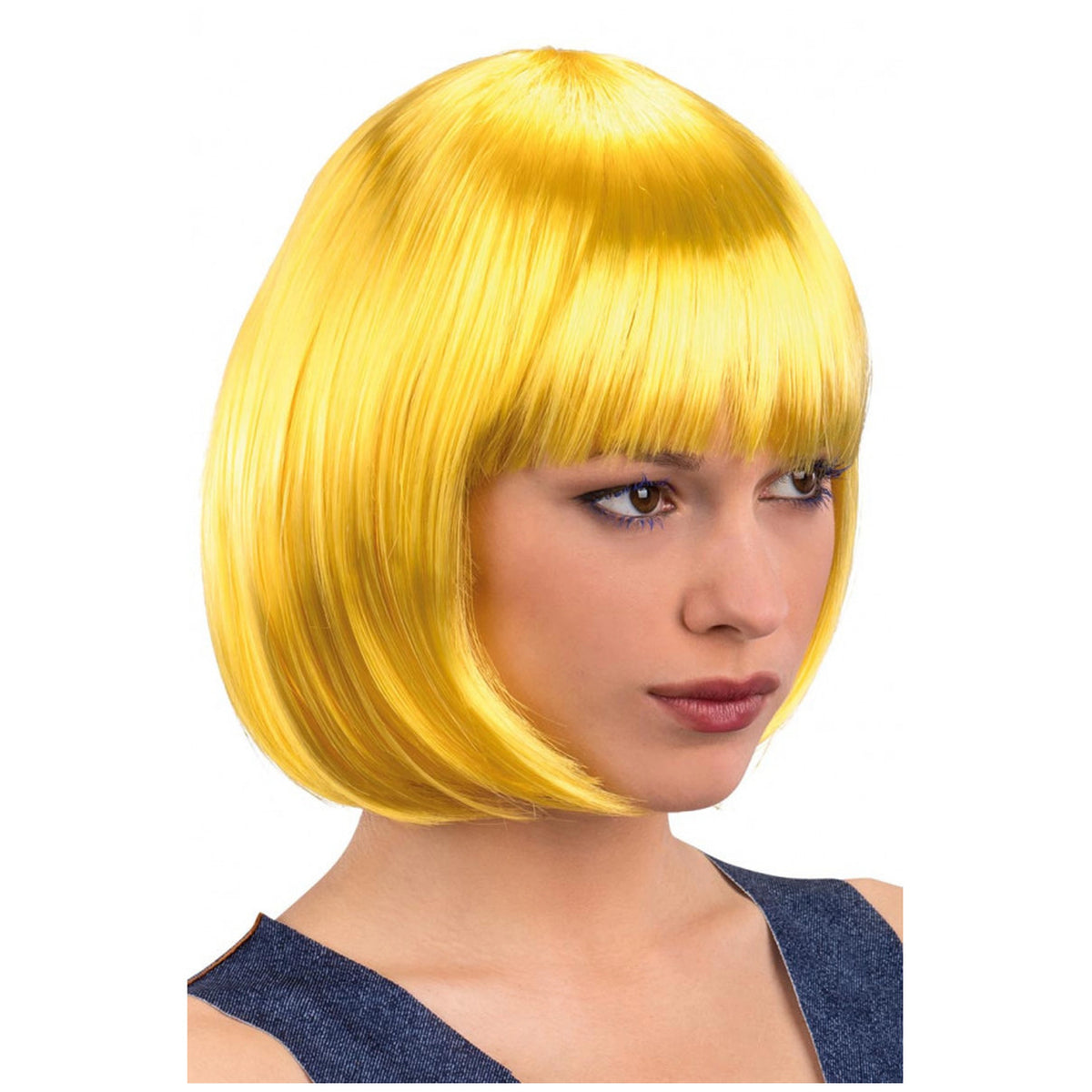 Carnival Toys - Vibrant Yellow Short Straight Wig For Fun Dress Up And Imaginative Play - Pretend Professions And Role Playing