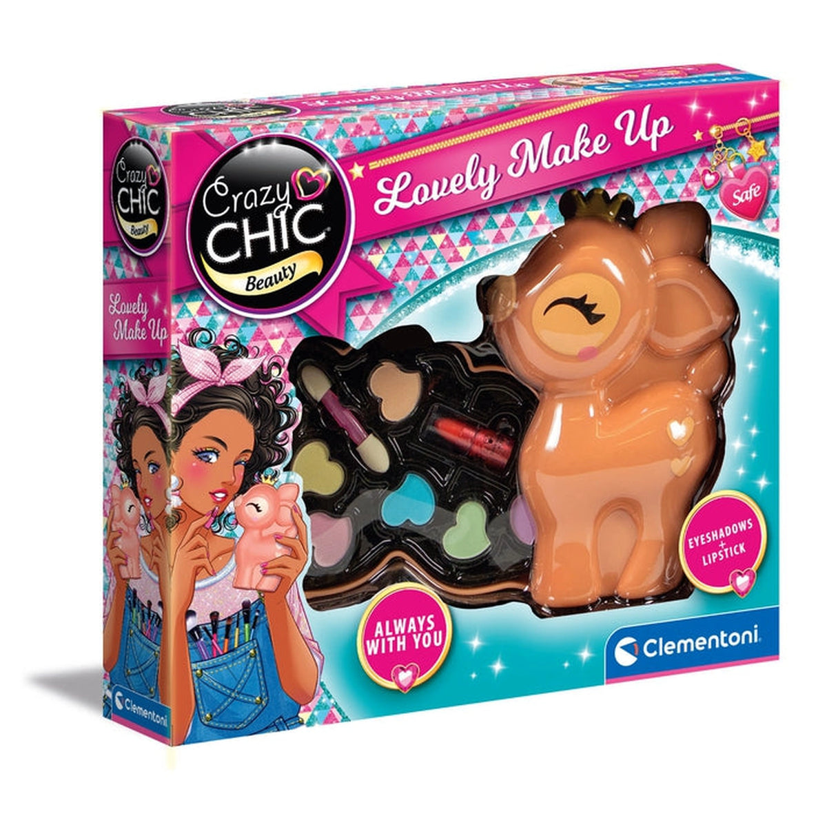 Clementoni Crazy Chic - Schönes Make-up Fawn Spielset