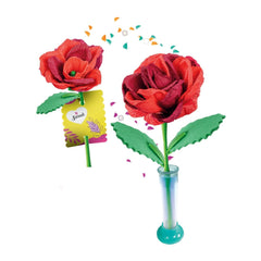 Clementoni - Create-Your-Flowers-Rose-Arts-&-Crafts