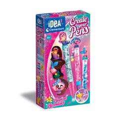 Clementoni - Create-Your-Pens-Magical-Mermaids-Arts-&-Crafts-Kit