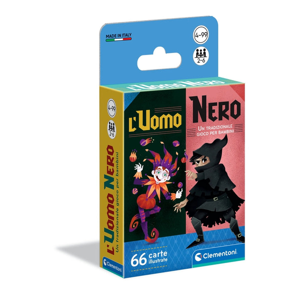 Clementoni - L'Uomo Nero Card Games - Italian Edition