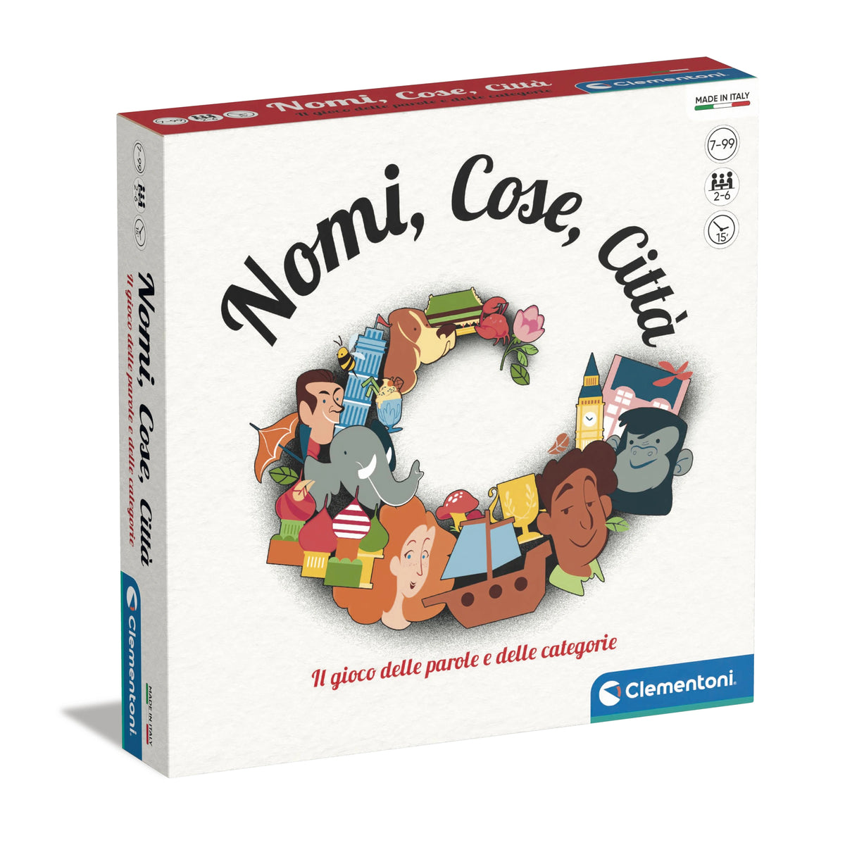 Clementoni - Nomi Cose Città Card Games - Italian Edition