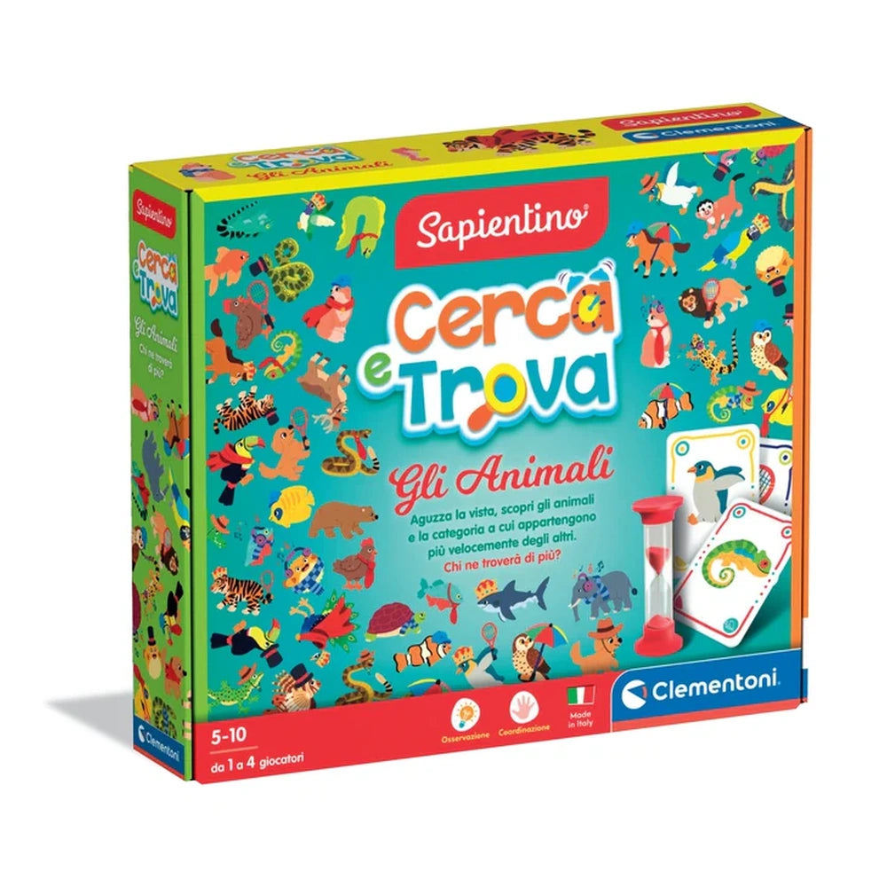 Clementoni - Sapientino Cercatrova - Gli Animali - Educational Toys Age: +5 - 27616700 - Italian Edition