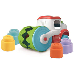 Clementoni - Soft-Clemmy-Touch-and-Play-Sensory-Road-Roller-Baby-Activity-Toys