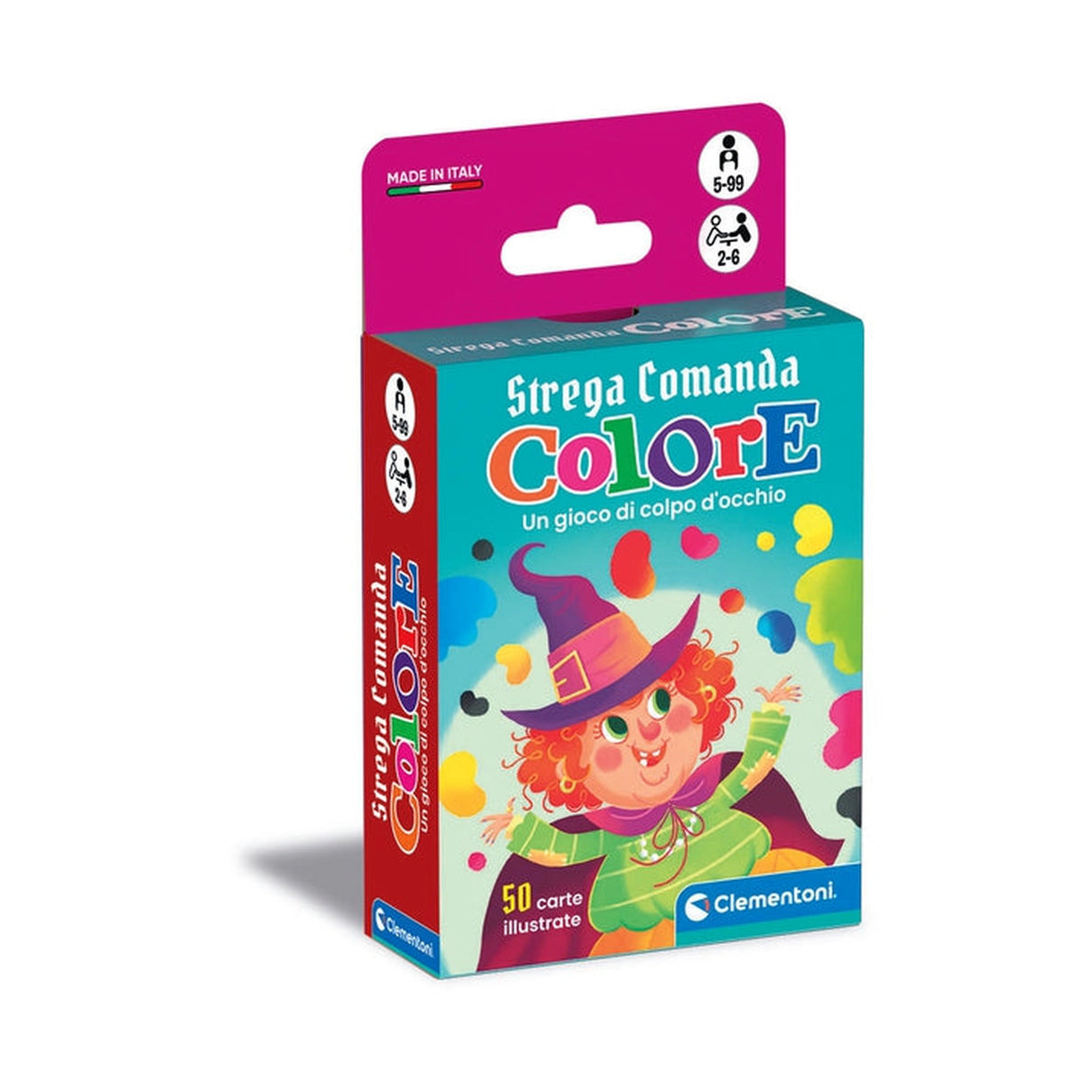 Clementoni - Strega Comanda Colore Card Games - Italian Edition