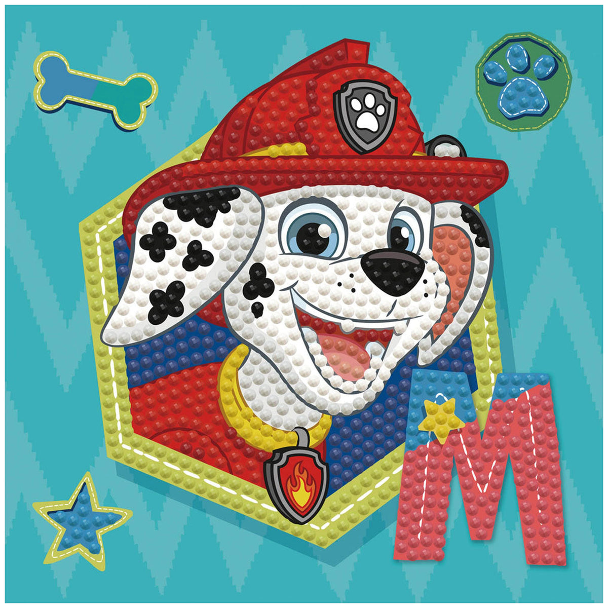 DIAMOND DOTZ - DOTZIES PAW PATROL Marshall Diamantmalerei - Kunst & Handwerk