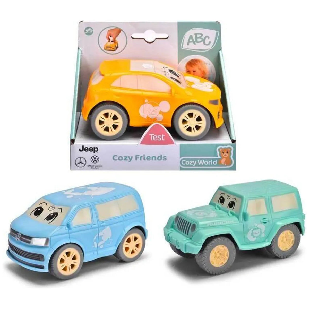 Dickie - Abc Cozy Friends Assorted Play Vehicles
