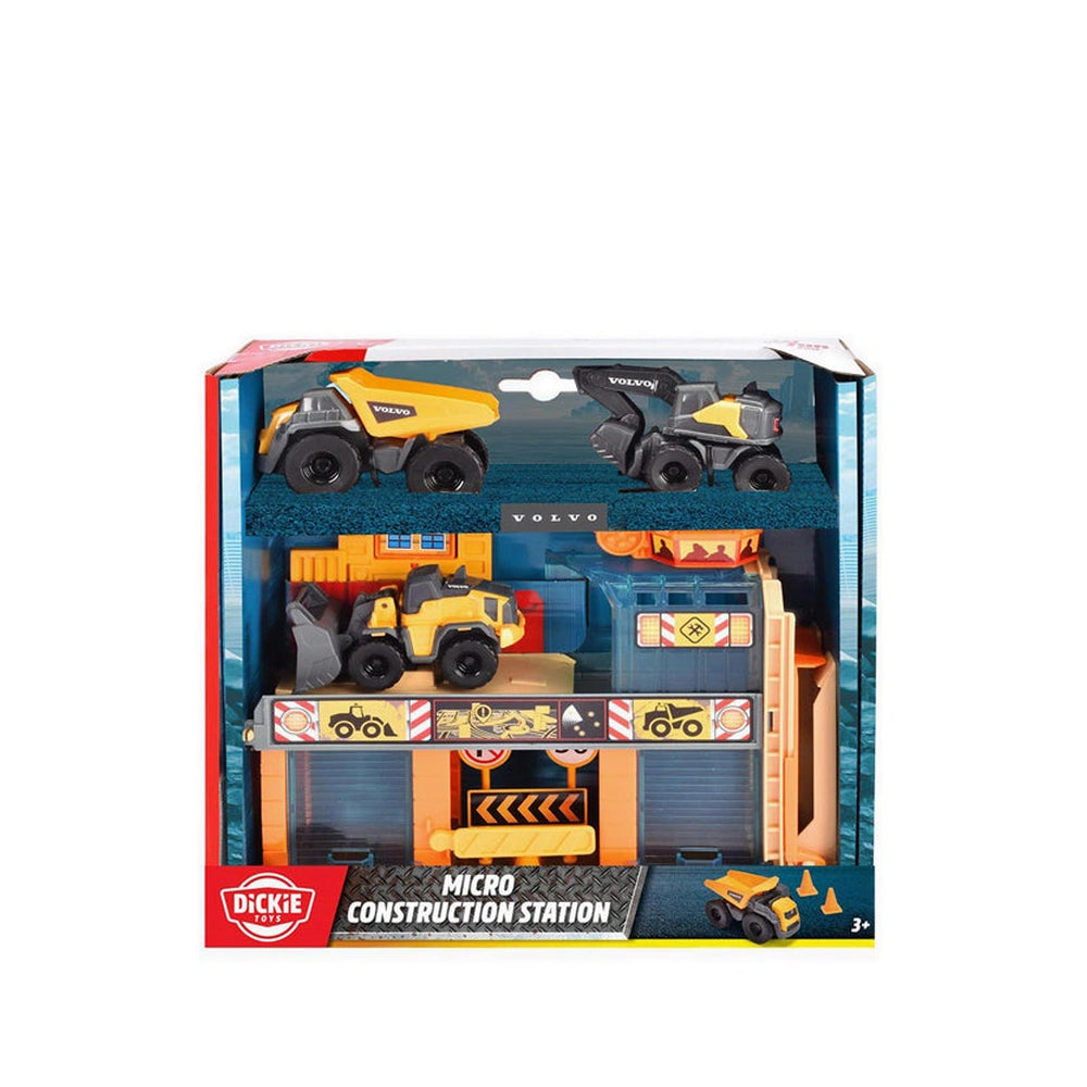 Dickie Toys - Construction Vehicle Set - 3-Pack 12cm Toy Work Trucks for Toddlers - Age +3 - Toy Playsets