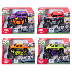 Dickie Toys - Ford Mega Trucks - 18cm Friction Monster Truck with Light & Sound - Age +3 - Play Vehicles - Random Color Selection