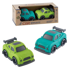 EcoMetropoli - Sustainable Wheat Straw 2-Pack Cars - Play Vehicles