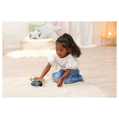 Eichhorn Construct - Mini Aeroplane Construction Set for Kids Ages 3 Years+ - 35-Piece FSC-Certified Wooden Engineering Toy with Movable Propeller and Real Rolling Wheels