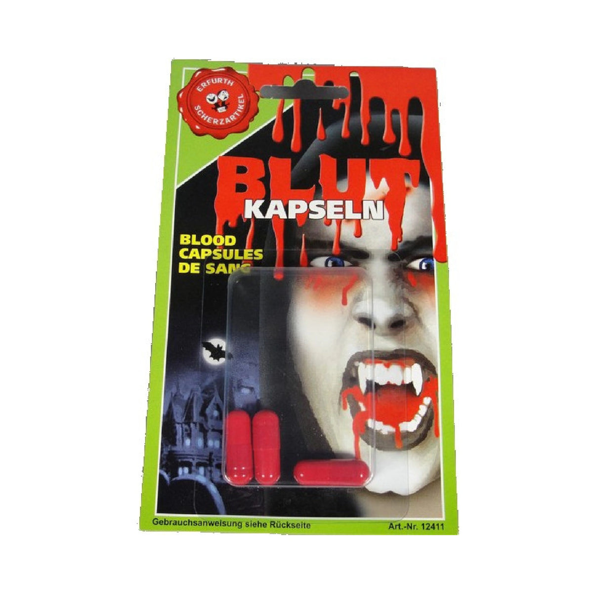 Erfurth - Fake Scene Blood Capsules For Halloween Makeup