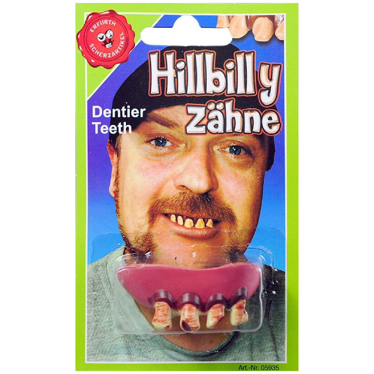 Erfurth - Hillbilly Prosthetic Dentures In Soft Foam Latex For Camouflages - Pretend Professions & Role Playing