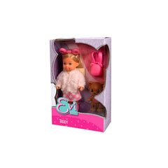 Evi - Cozy Outfit Doll with Teddy Bear - Dolls Playsets & Toy Figures