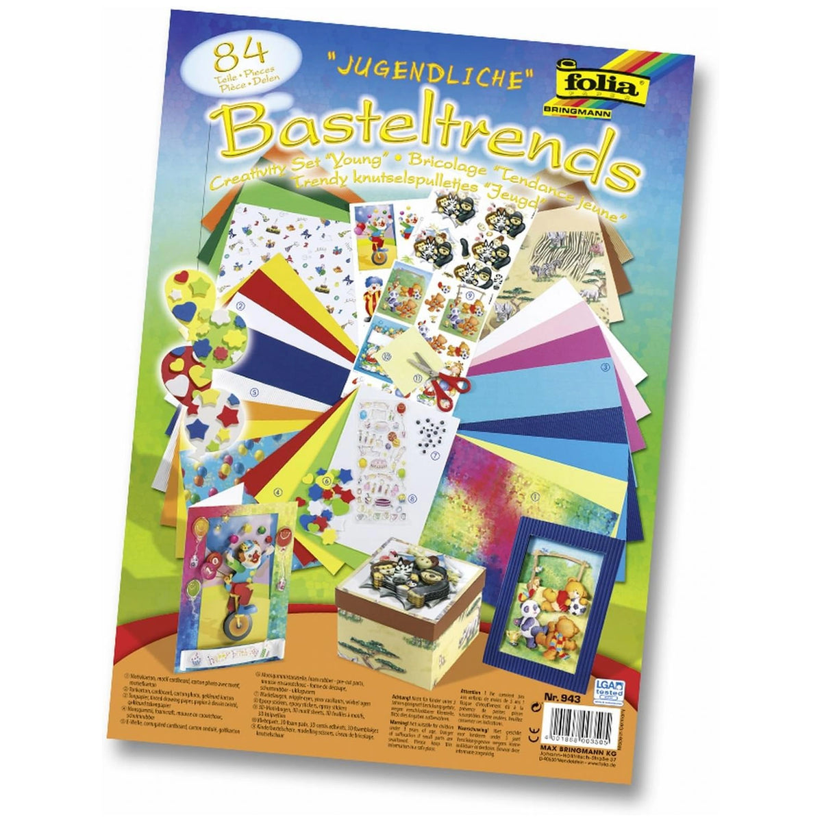 Folia - Creative Bricolage Set 84 Pieces Young - Arts & Crafts