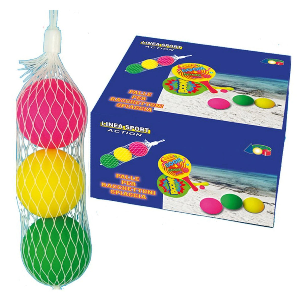 Ginmar - Set Of 3 Foam Balls For Beach Paddle Game