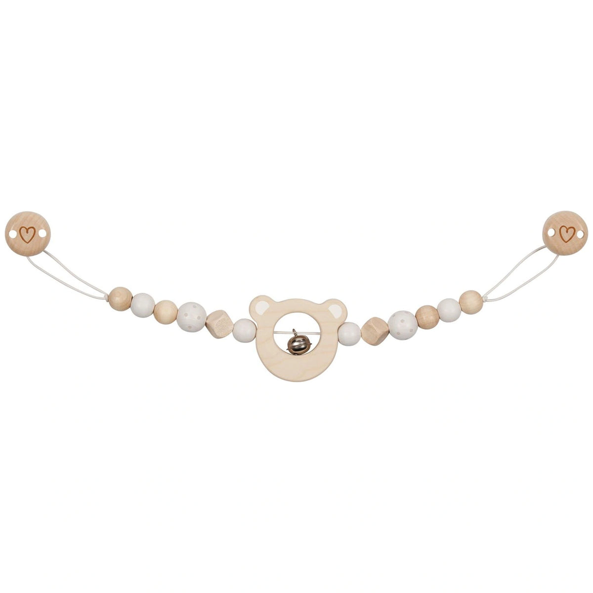 Gollness - Stroller Chain Bear Head With Clips - Baby Toys & Activity Equipment