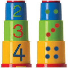 Gowi - Number Pyramid 10-Piece Box - Sorting & Stacking Toys