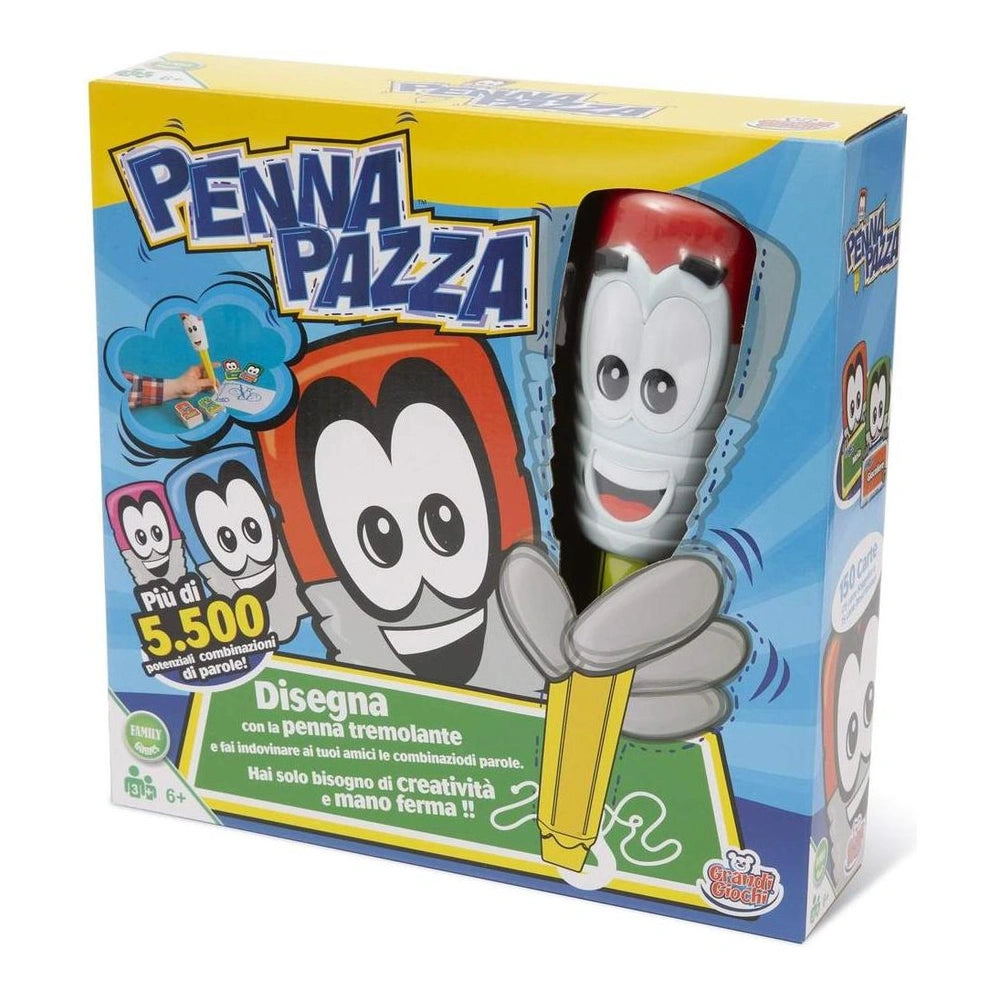 Grandi Giochi - Crazy Pen - Brettspiele - 7 Jahre - GRGGG01321 - Italienische Edition