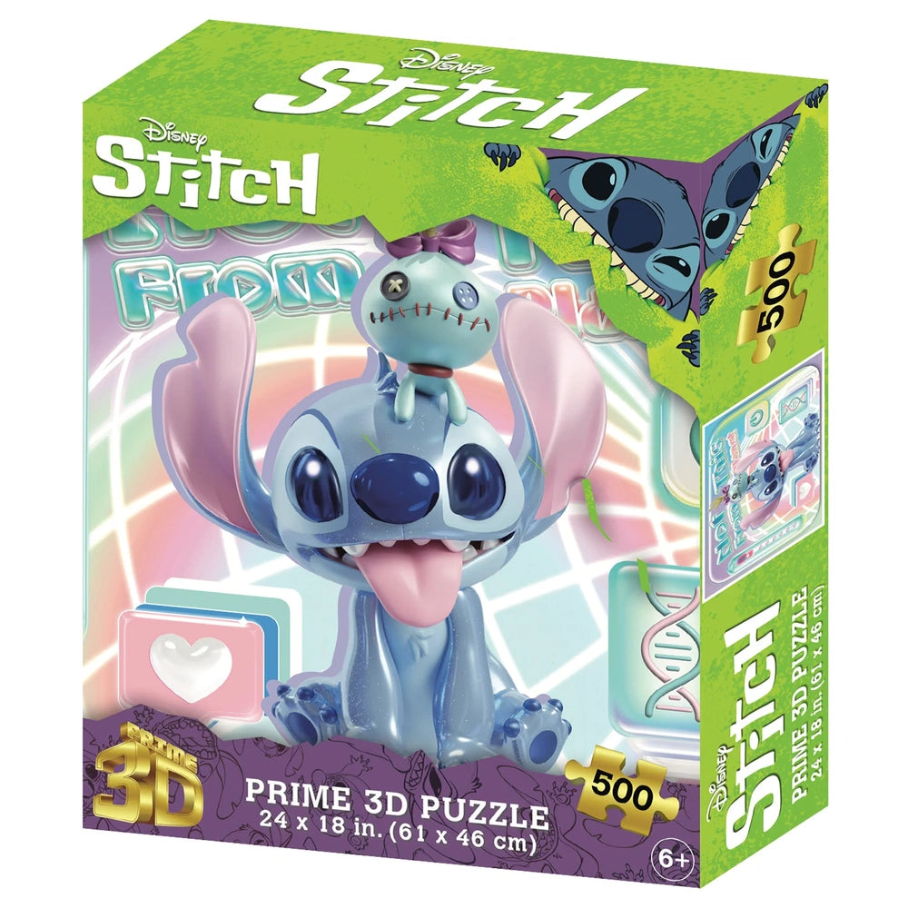 Grandi Giochi - Disney Stitch 500 Teile Lenticular Puzzle - Puzzles - 10+ - GRGPU401000