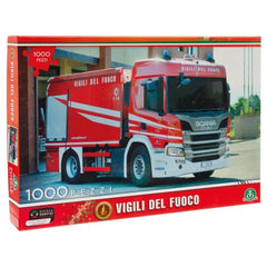 Grandi Giochi - Feuerwehr A 1000 - Teile Puzzle - Puzzles - 12+ - GRGVGL13000 - 1