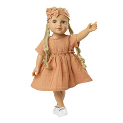 Heless - Dolls - Organic Cotton Doll Dress Set - Ruffles - 18M+ - Accessories