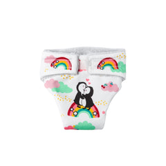 Heless - Dolls - Penguin Dotty Reusable Doll Cloth Diapers Set - 18M+ - Sustainable
