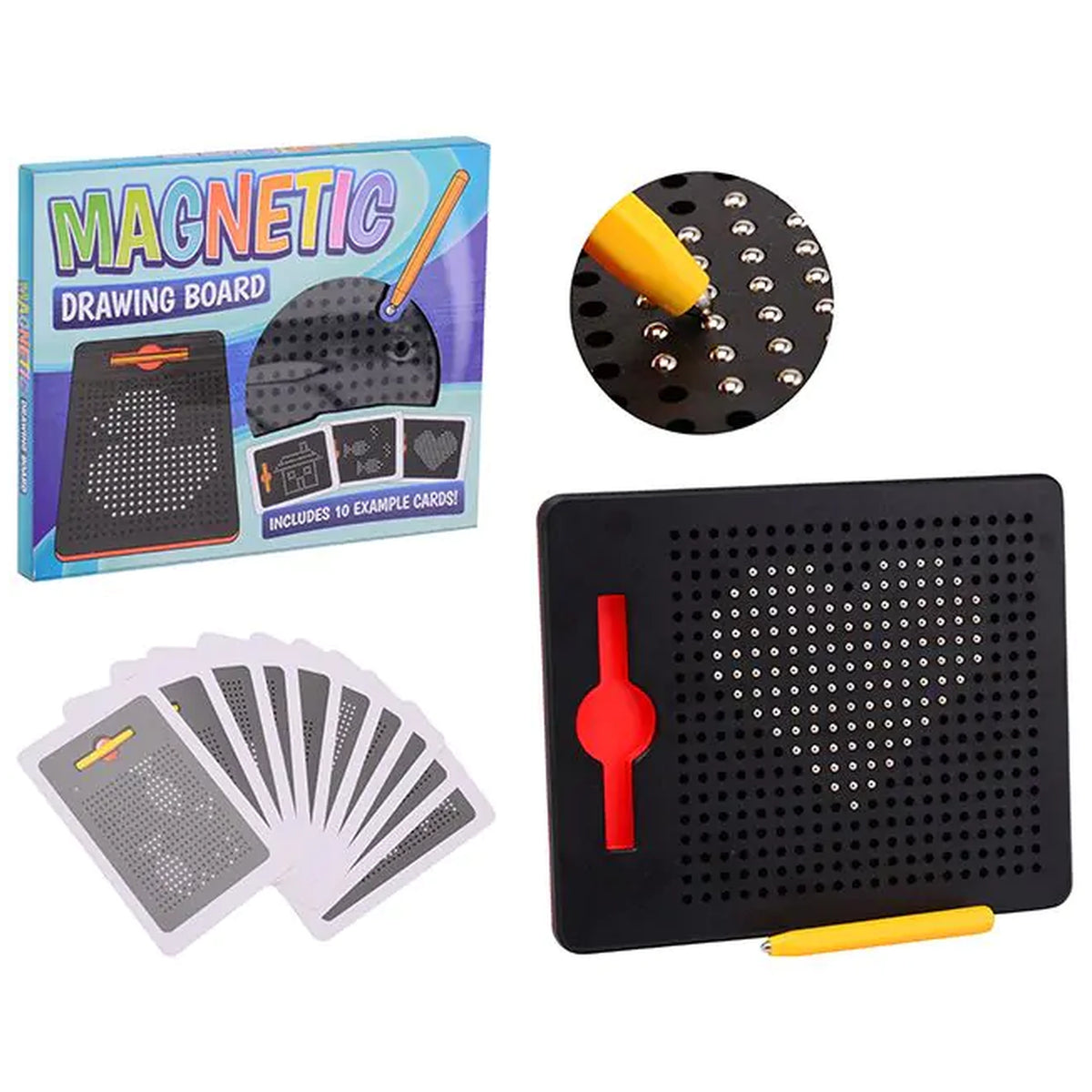 Johntoy - Magnetic Drawing Board Playset - Arts & Crafts
