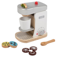 Johntoy - Wooden Coffeemachine With Accessories - Pretend Professions & Role Playing
