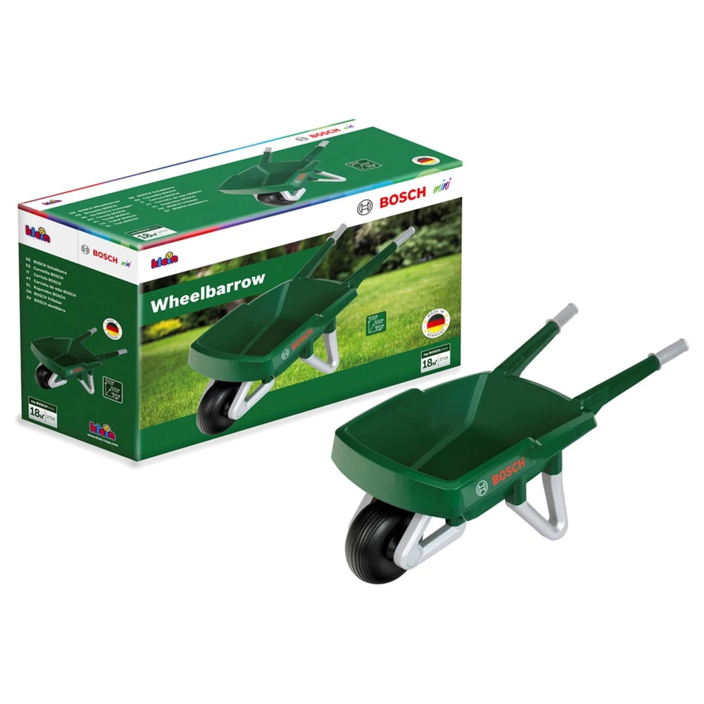 Klein - Outdoor Play Equipment - Bosch Garden Wheelbarrow - Robust Plastic - 18 Months+ - Developmental Growth