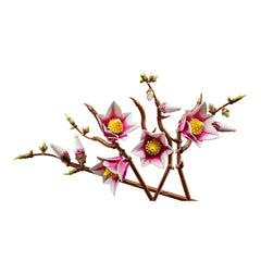 LEGO Botanicals Magnolia Branches (11510) - 435 Pcs Floral Decor Building Set - Age +18 - Construction Set Toys - 11510