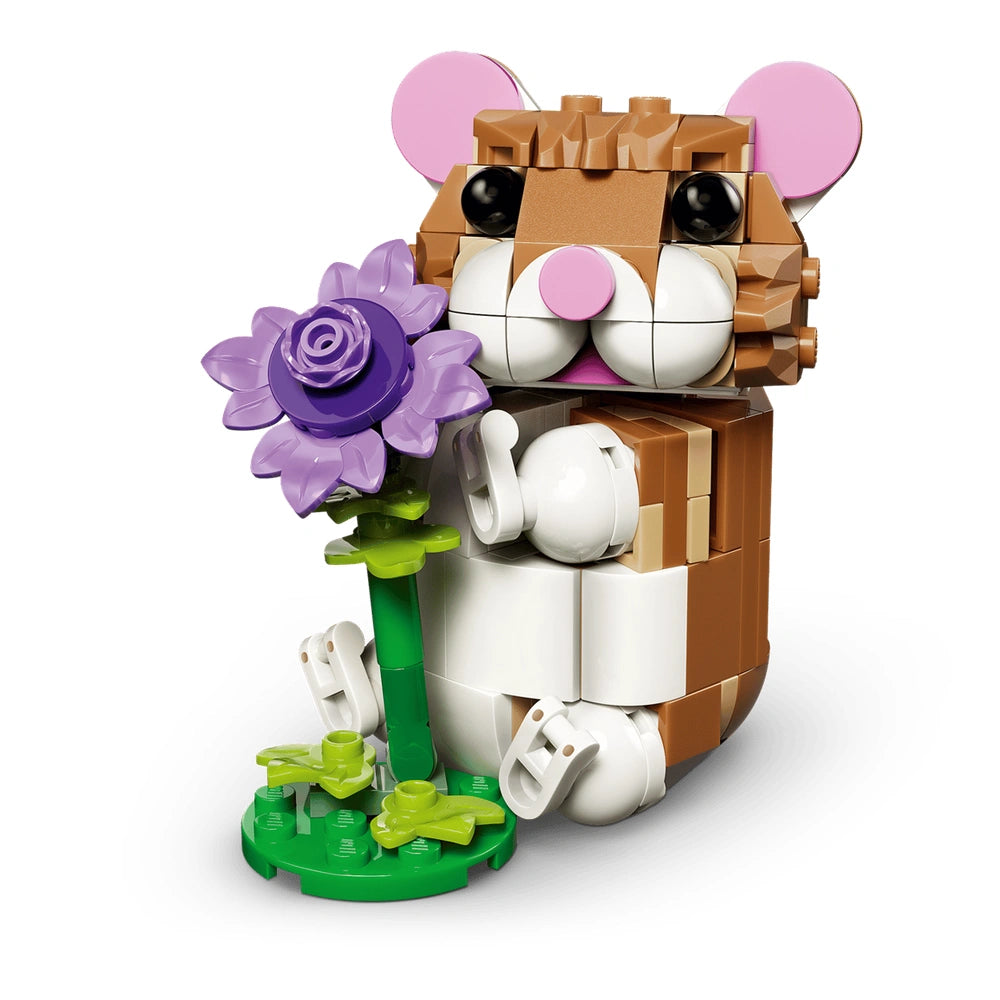 LEGO - Creator 3 en 1 Hamster Mignon avec une Fleur - Jouets de Construction
