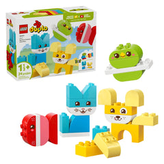 LEGO - DUPLO 3 en 1 Animaux de Compagnie Créatifs et Mignons - Jouets de Construction