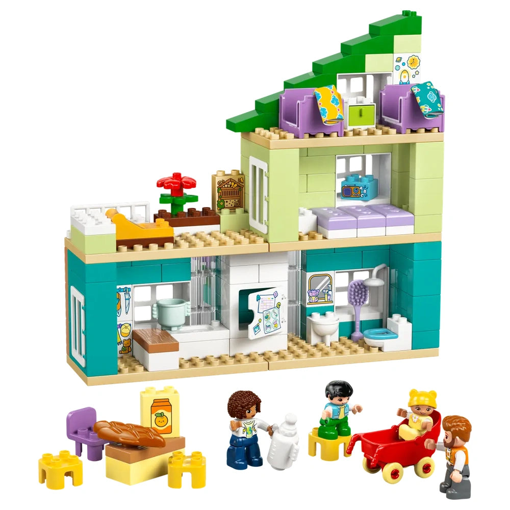 LEGO - DUPLO Maison Moderne 3 en 1 de la Famille avec Figurines - Jouets de Construction