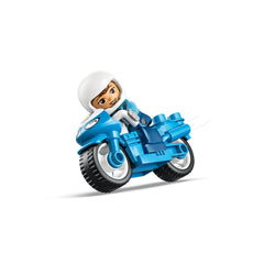 LEGO - DUPLO Blue Police Motorcycle - Construction Set Toys - 10471