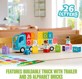 DUPLO LEGO My First Alphabet Truck Toy for Toddlers 1 .5 Year Old, Learning Letters Bricks, Preschool Education (36 Pieces)  - Mod: 10915