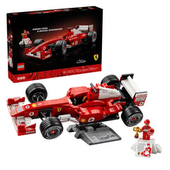 LEGO Icons Ferrari F2004 & Michael Schumacher (11375) - Premium 1:14 Scale F1 Collectible - Age +18 - Construction Set Toys