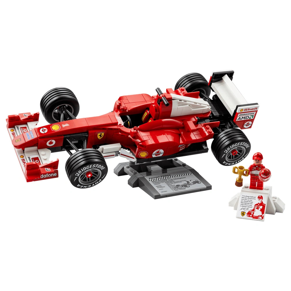 LEGO Icons Ferrari F2004 & Michael Schumacher (11375) - Premium 1:14 Scale F1 Collectible - Age +18 - Construction Set Toys