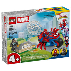 LEGO - Marvel Spidey on his Motorcycle vs. Rhino - Construction Set Toys - 11206