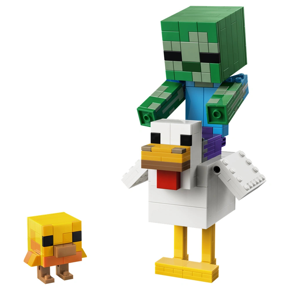 LEGO - Minecraft Chicken Jockey - Construction Set Toys 344 Pcs Age +9 - 21582